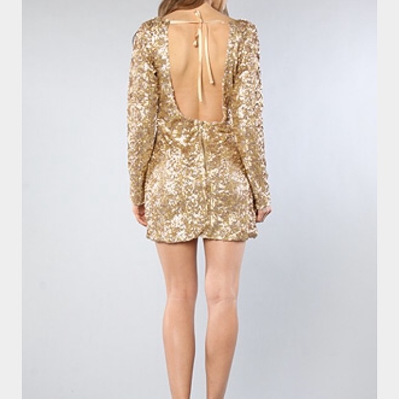 Stylestalker gold sequin mini