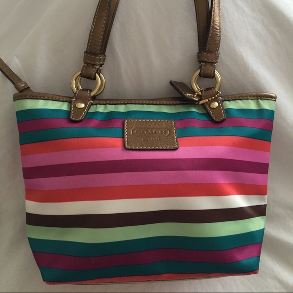 COACH BAG!!! Multicolor Stripe!! BRAND NEW!!!