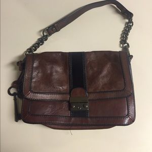 Brown leather Fossil purse!