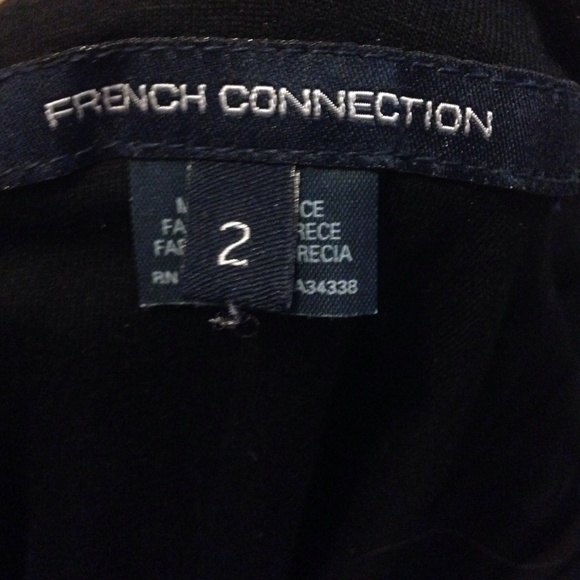 French Connection Cocktail Dress with Drape Sz 2 - Picture 2 of 3
