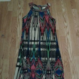 Tribal maxi dress.