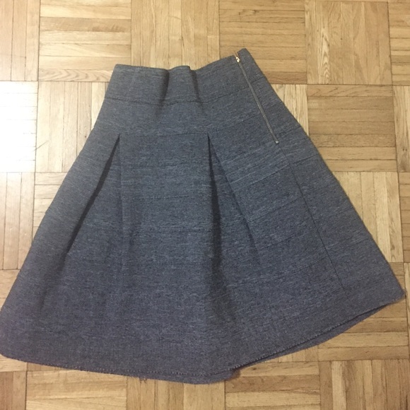 Gray Francesca's high waisted elastic skirt.