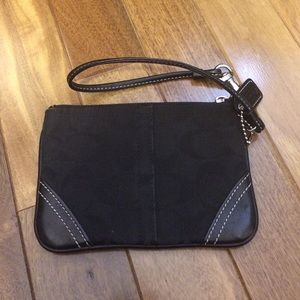Black Coach wristlet