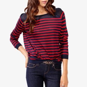 Striped Raglan Sleeve Sweater