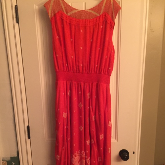 Anthropologie asymmetrical dress