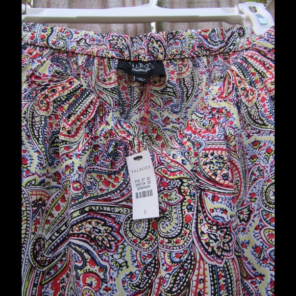 NWT elastic waist semi-sheer pants by Talbots - Picture 3 of 4