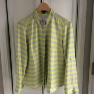 Ann Taylor NWT striped blouse. Size 10 petite.