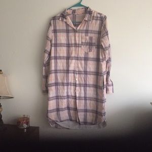 VS flannel tunic