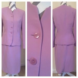 Le Suit Four-Button Skirt Suit