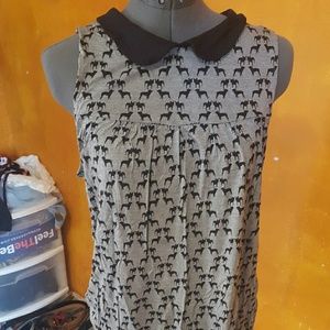 Bulldog print top