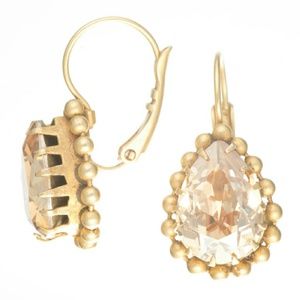 Catherine Popesco Champagne Teardrop Earrings
