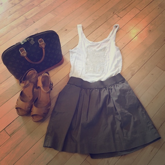 💚JCrew Utility Green Skirt💚