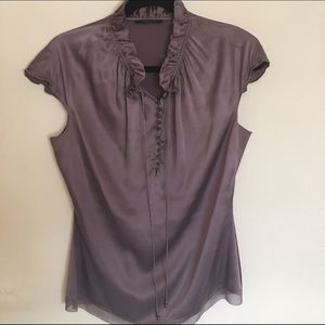 Elie Tahari silk button up blouse