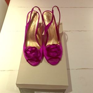 Kate Spade Satin Peep Toe pumps