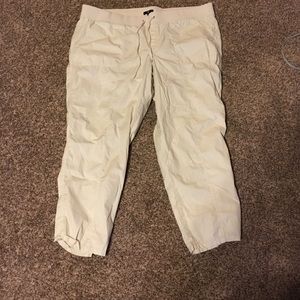 Cream colored gap pants