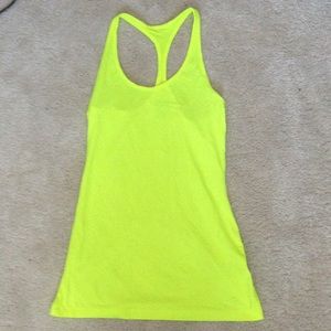 Nike Tops - Nike fluorescent yellow racerback tank size XS Nike Tops - Nike fluorescent yellow racerback tank size XS