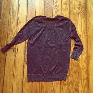Sheer sparkly navy sweater