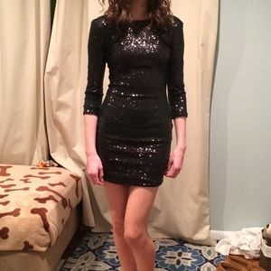 Body-hugging sparkly sequin dress from Tobi.com