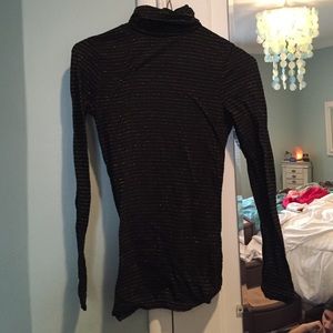 Gold and Black Turtleneck