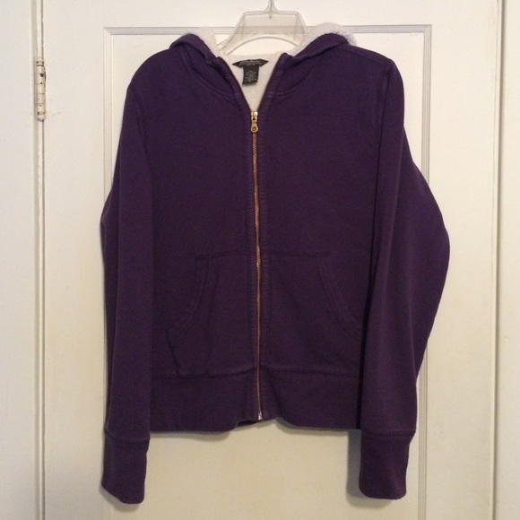 Purple lined Eddie Bauer sweatshirt size XL