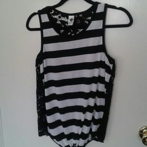 Lace, stripped tank top