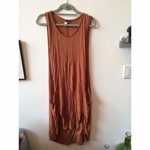 Free people slouchy maxi tunic, drop armhole