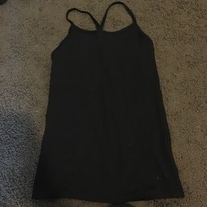 Black nike work out tank