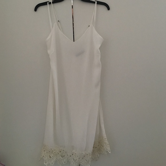White slip inspired dress