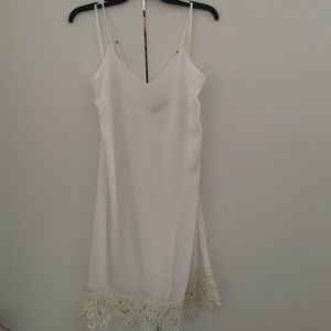 White slip inspired dress