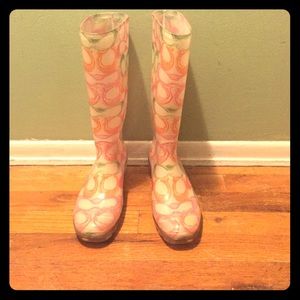 Coach rain boots