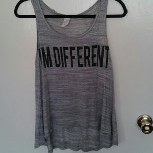 "Im different" muscle top