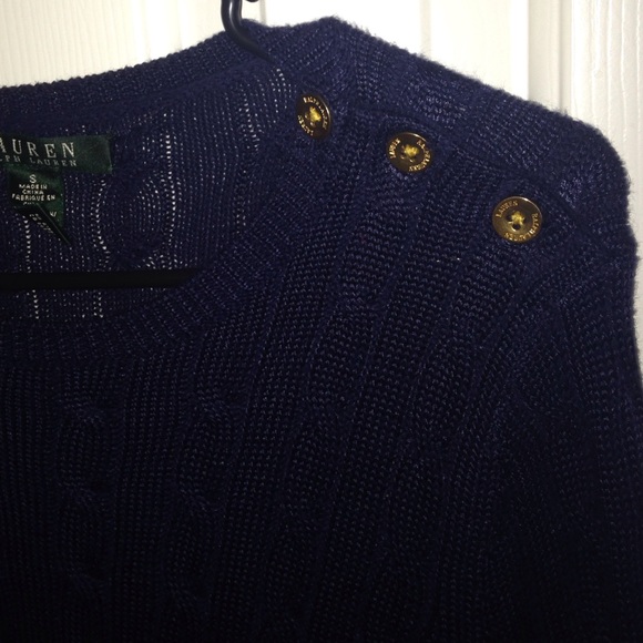 Navy Cable Knit Sweater
