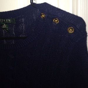 Navy Cable Knit Sweater