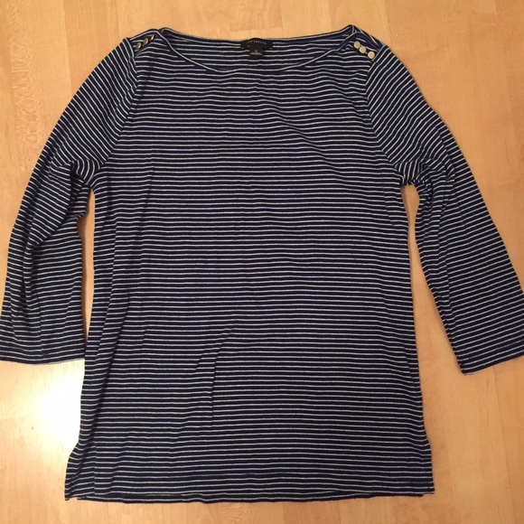 Ann Taylor strip top - Picture 2 of 2