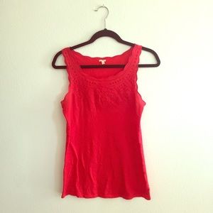 J.Crew embroider cut out tank top