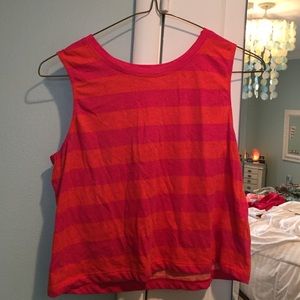 Cropped Striped Tank