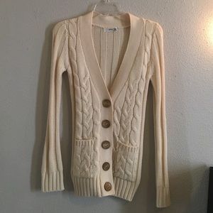 Chunky cream cardigan