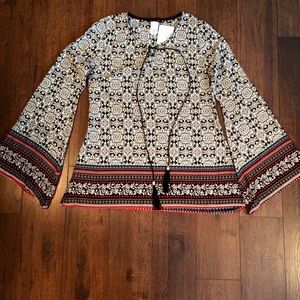 Gorgeous Boutique Bell-Sleeved Top