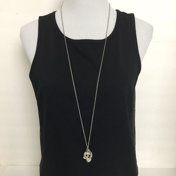 🍄Skull with Flower Necklace - Picture 2 of 4