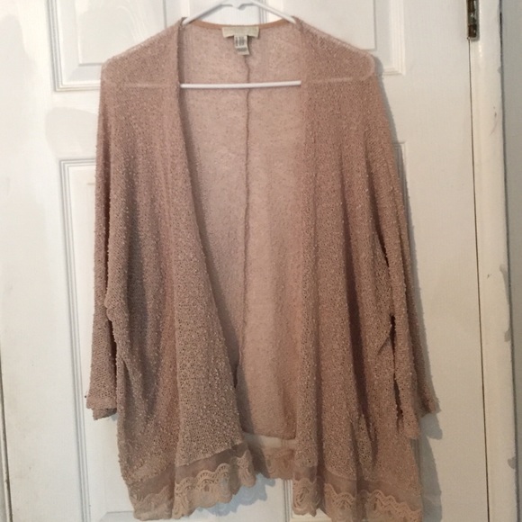 Foreve 21 knitted lace cardigan