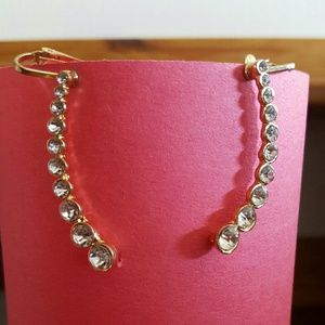 Rhinestone Ear Cuff Pair