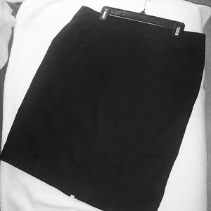 Black pencil skirt