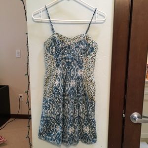 Aqua Print Dress