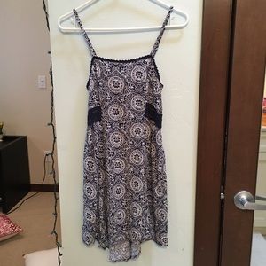 Navy & White Lace Dress