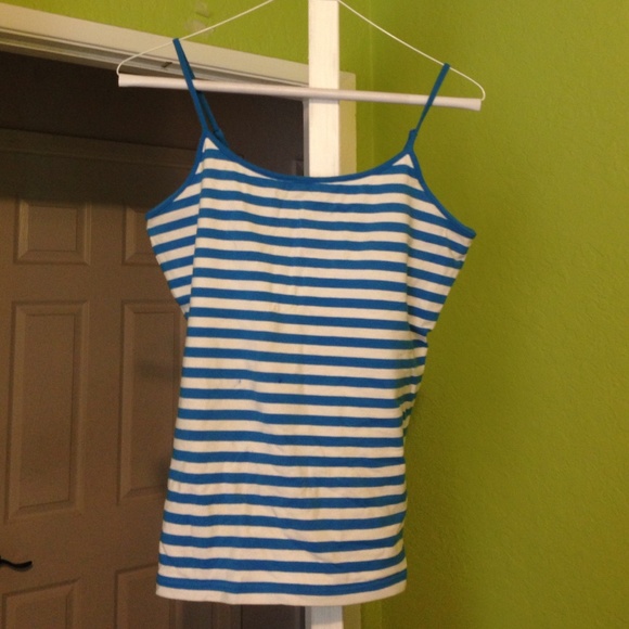 Stripe spaghetti strap