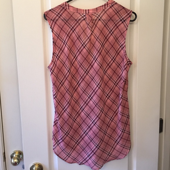 Women’s New York & Co Pink Sleeveless Top Size L - Picture 3 of 4