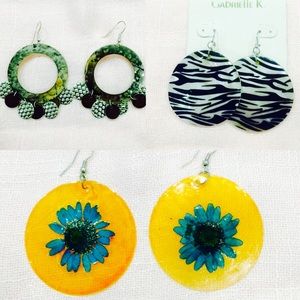 💍 3/$10 exotic earrings for sale 💍.