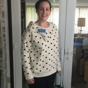 Kate Spade XL polka dot sweatshirt