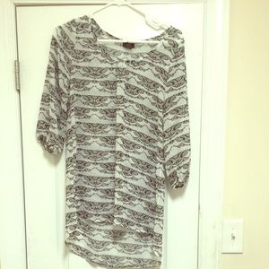 Sheer Long Sleeve Top