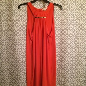Orange Micheal Kors dress.